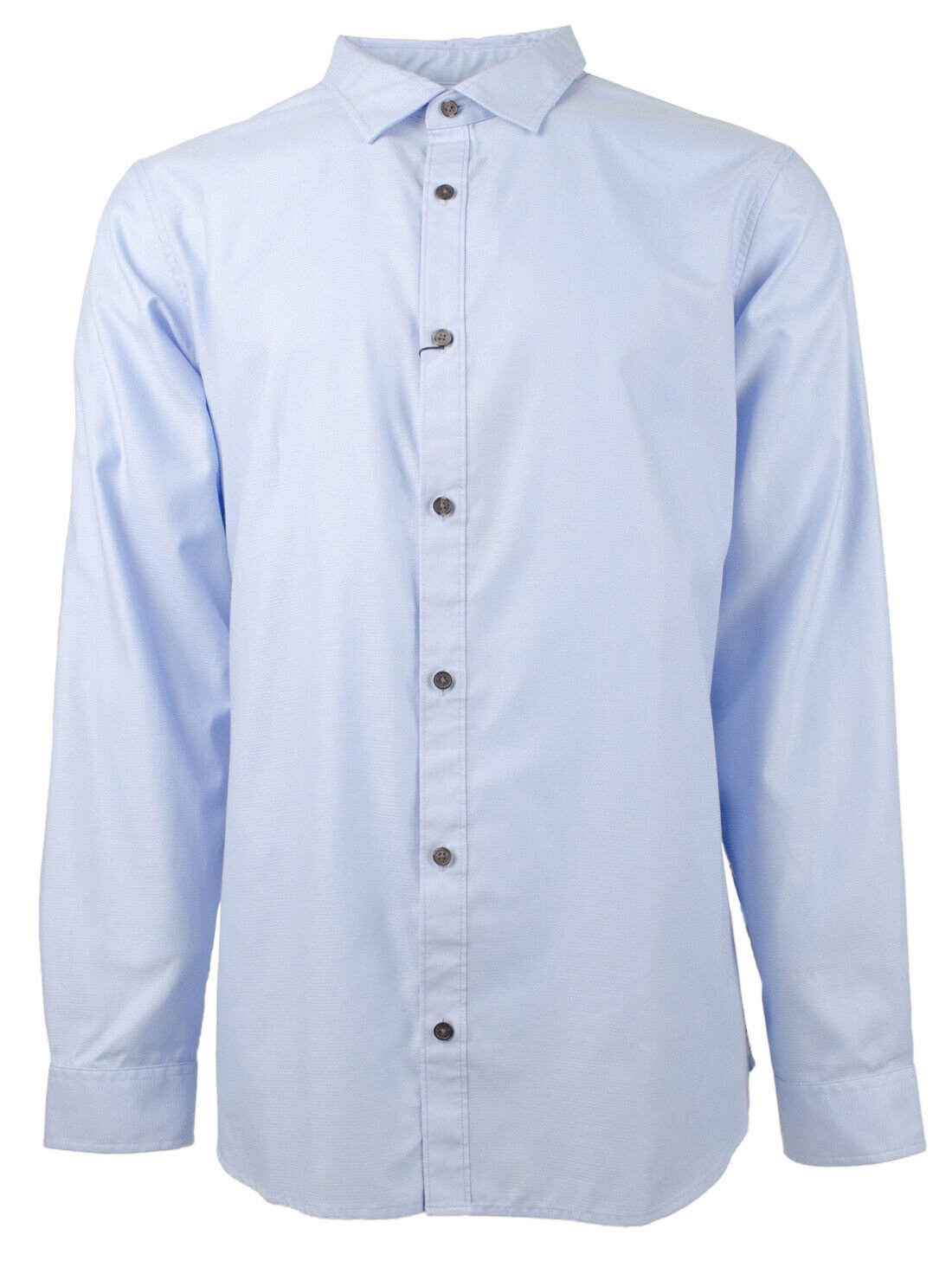 Armani Exchange Men's Slim Fit Textured Long Sleeve Dress Shirt TB XXL