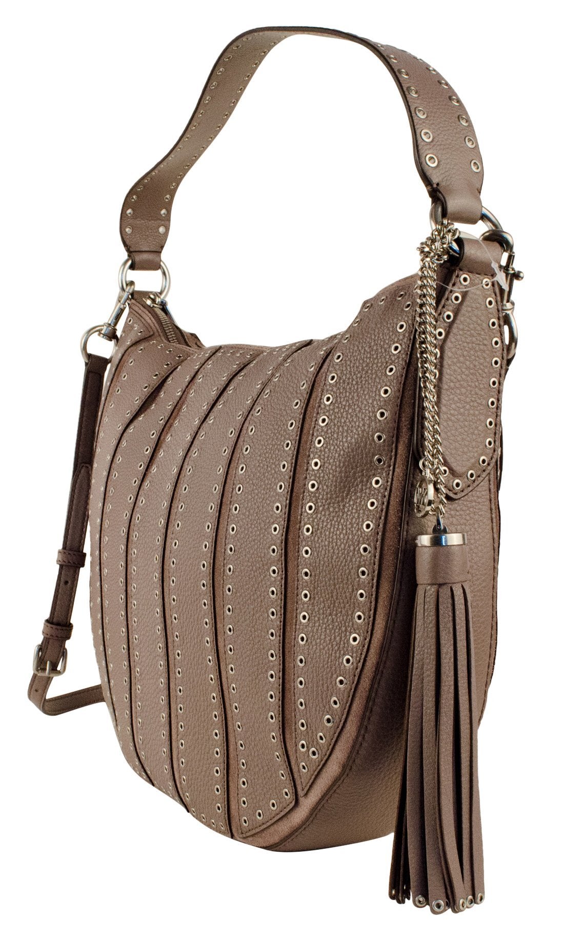 MICHAEL Michael Kors Brooklyn Large Grommet Convertible Hobo Bag, Cinder