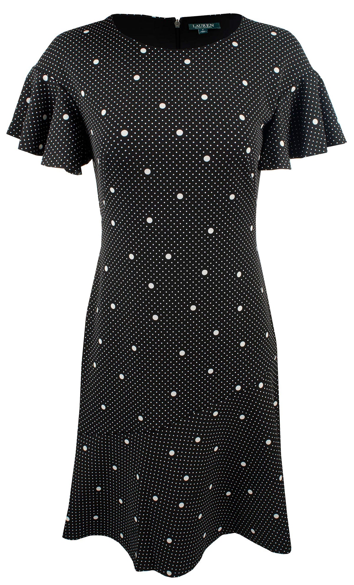 Lauren Ralph Lauren Women's Petite Fit & Flare Dress-B-14P Black