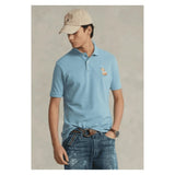 POLO RALPH LAUREN Tye-Dye Big Pony Mesh Polo Shirt, Blue [ S]