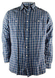 Polo Ralph Lauren Long-Sleeve Checked Linen-Blend Workshirt, Red, L