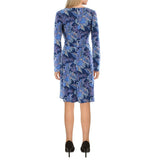 Lauren Ralph Lauren Womens Long Sleeve Knee Wear to Work Dress Navy 16