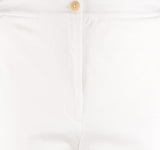 Eileen Fisher Women's Plus Size Ponte High Waisted Ankle Pants Wht 3X