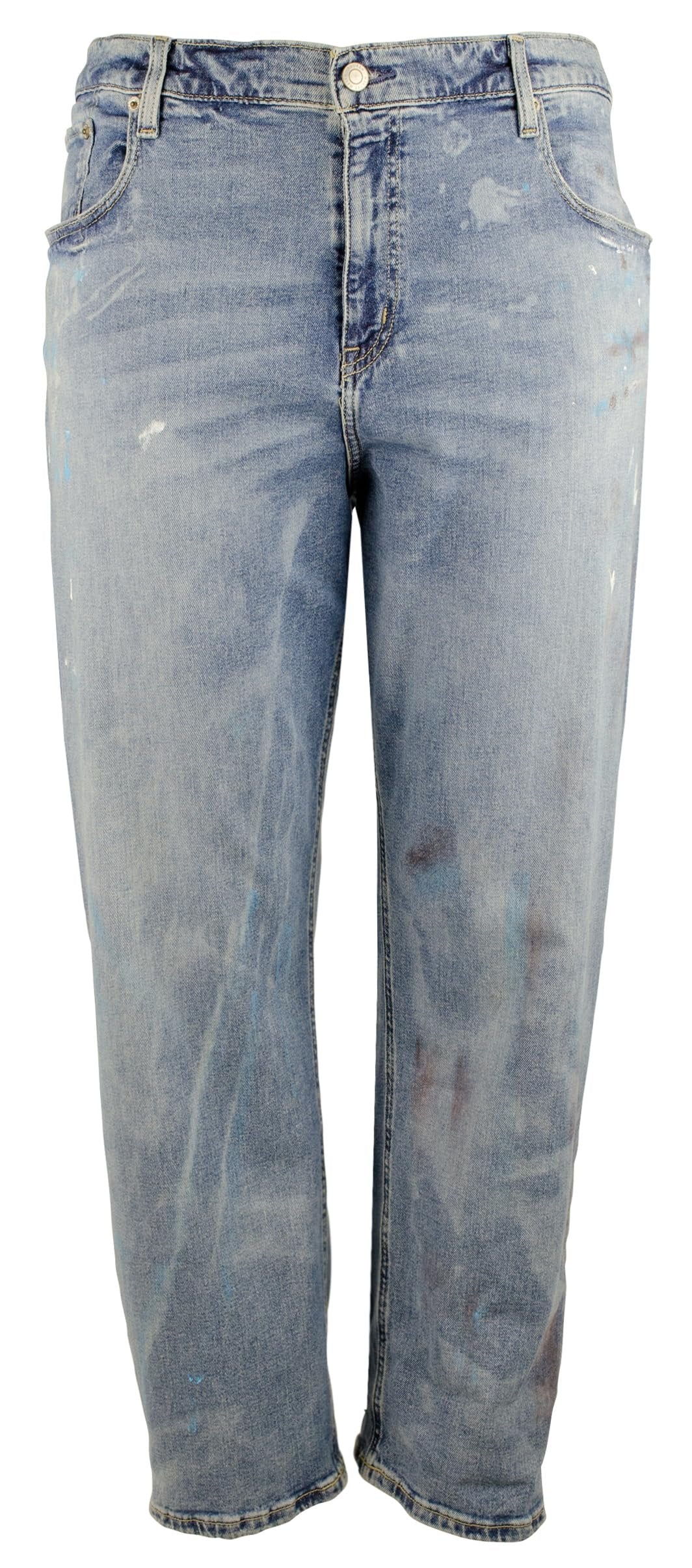 Ralph Lauren Lauren Women's Plus Size Relaxed Taper Comfort Stretch Jeans Blu 22W