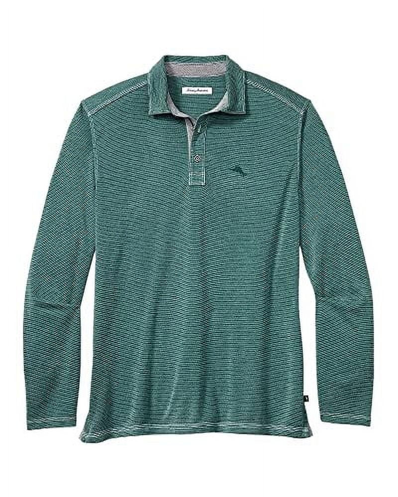 $118 Tommy Bahama Men's, Paradise Cove Polo Long Sleeve ,Deep Sea Teal, 4XLB