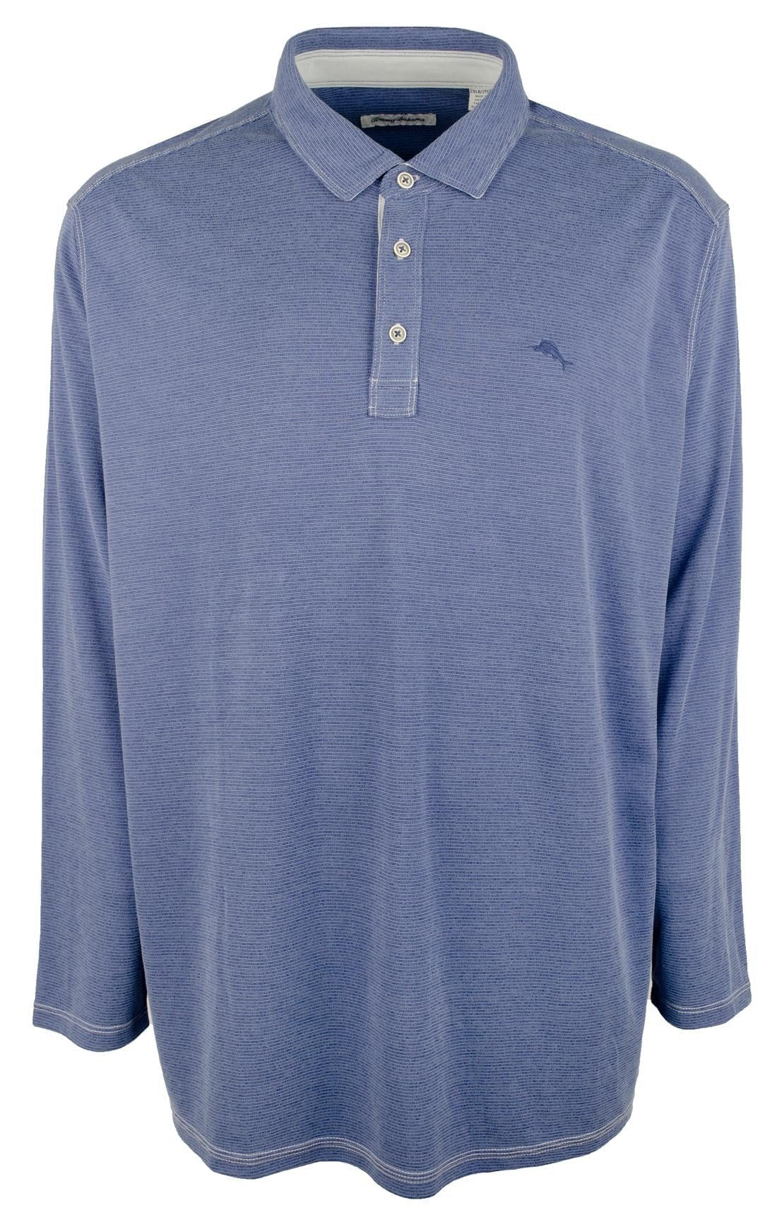 Men's Big & Tall Paradise Cove Long Sleeve Polo Shirt CHz 2XLB