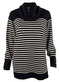 Ralph Lauren Plus Size Cowl Neck Striped Sweater Top NC 1X