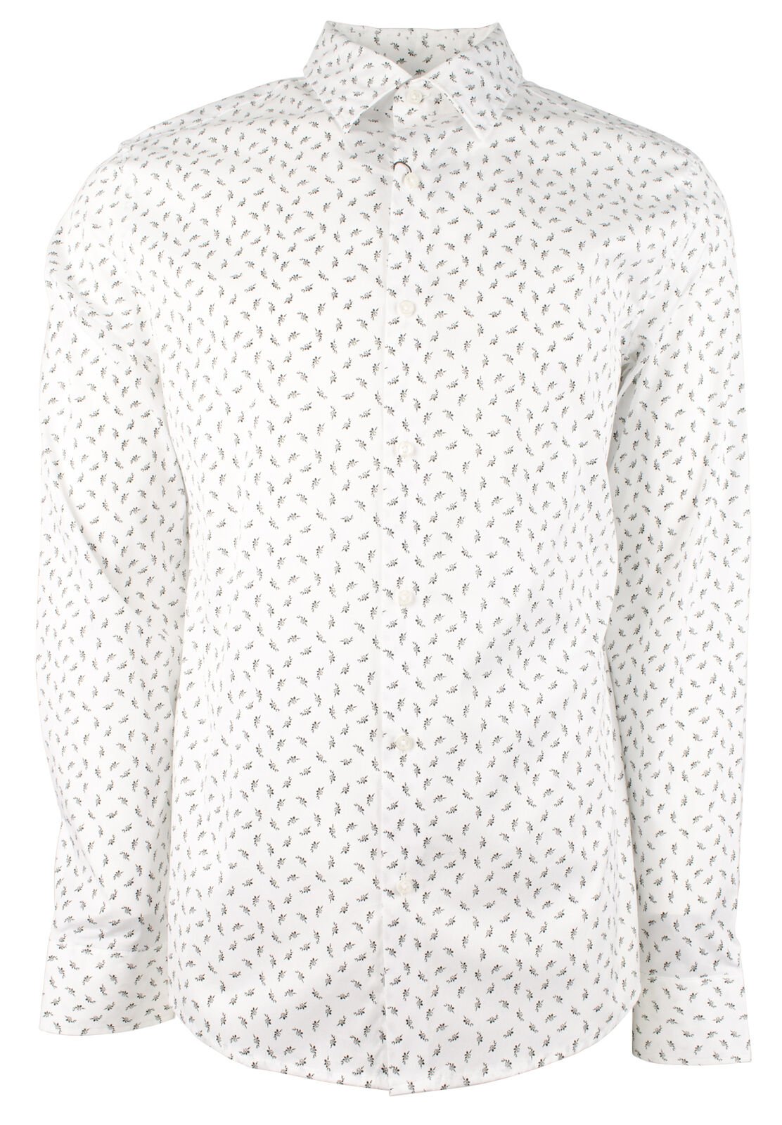 Michael Kors Men's Stretch Slim Fit Long Sleeve Shirt