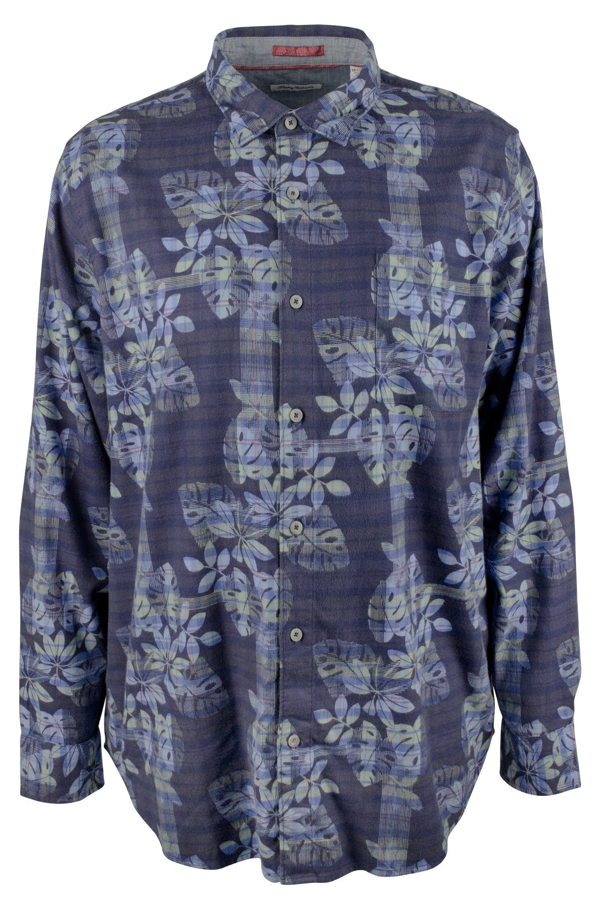 Tommy Bahama Men's Big and Tall Jingle Plaid Rock Shirt-OD-XLT