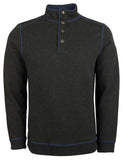 Tommy Bahama Men's Fliprider Snap Mock Reversible Pullover Sweatshirts Black Hthr Small