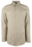 Michael Kors Men's Cotton Plaid Classic Fit Long Sleeve Shirt SOlv Large