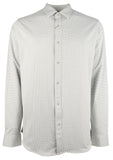 Michael Kors Men's Stretch Gingham Slim Fit Long Sleeve Shirt HGry XL Heather Grey