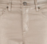 Pantalones vaqueros tobilleros de tiro alto metalizados para mujer de Tommy Bahama, Balboa Mist 16