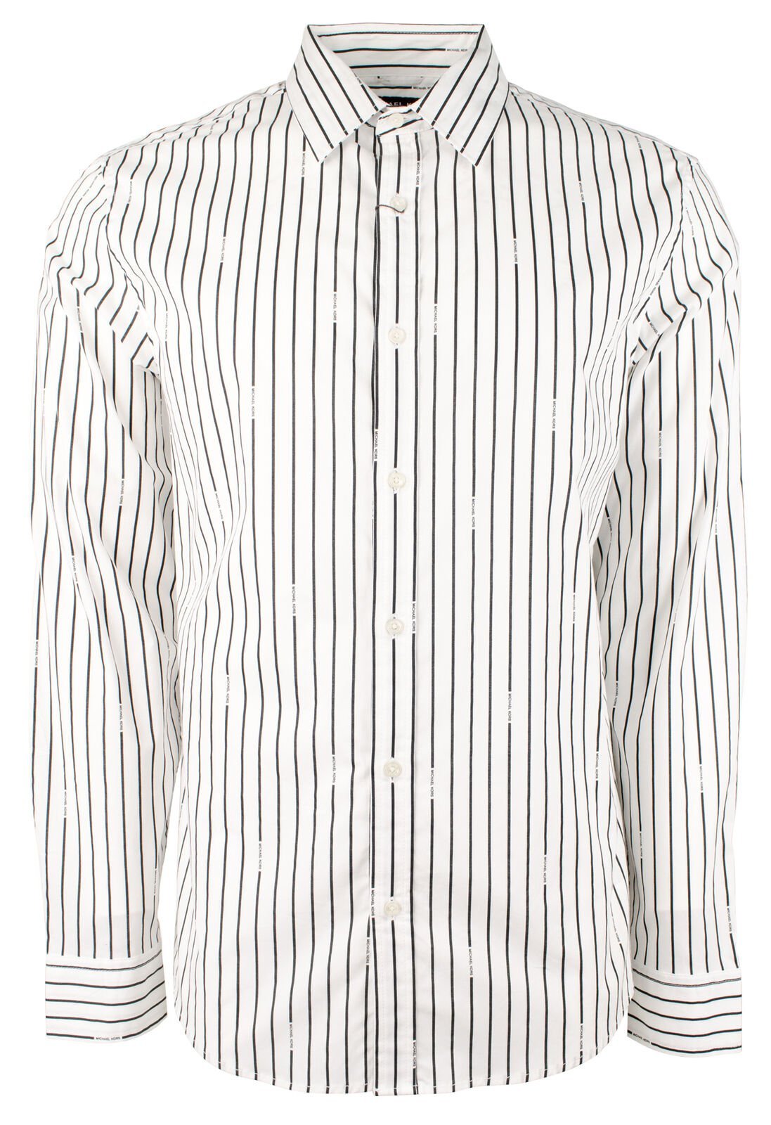 Michael Kors Men's Cotton Blend Slim Fit Long Sleeve Shirt