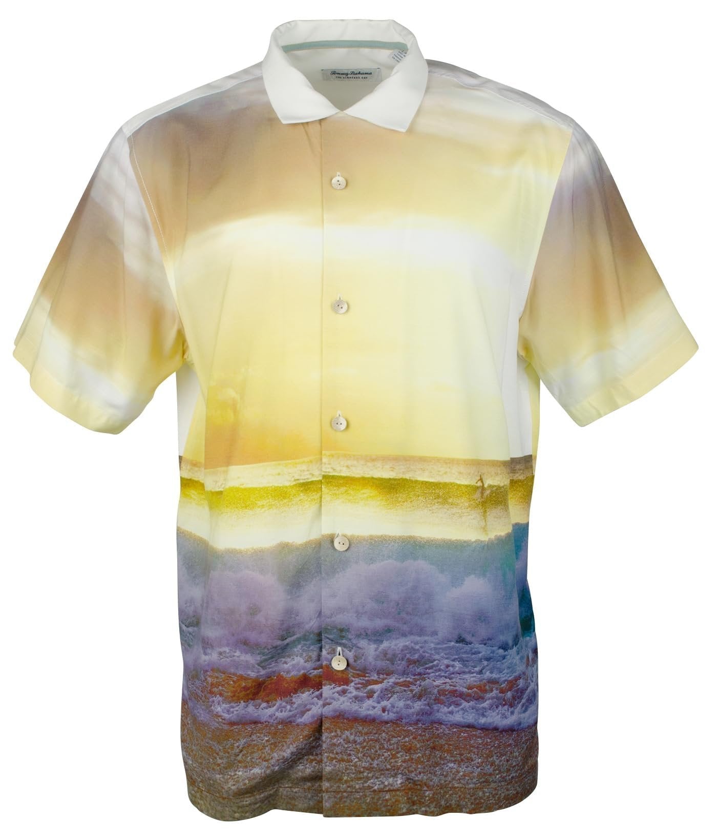 Tommy Bahama Men's Artist Series Veracruz Cay Sunset Break Camp Shirt Small Continental