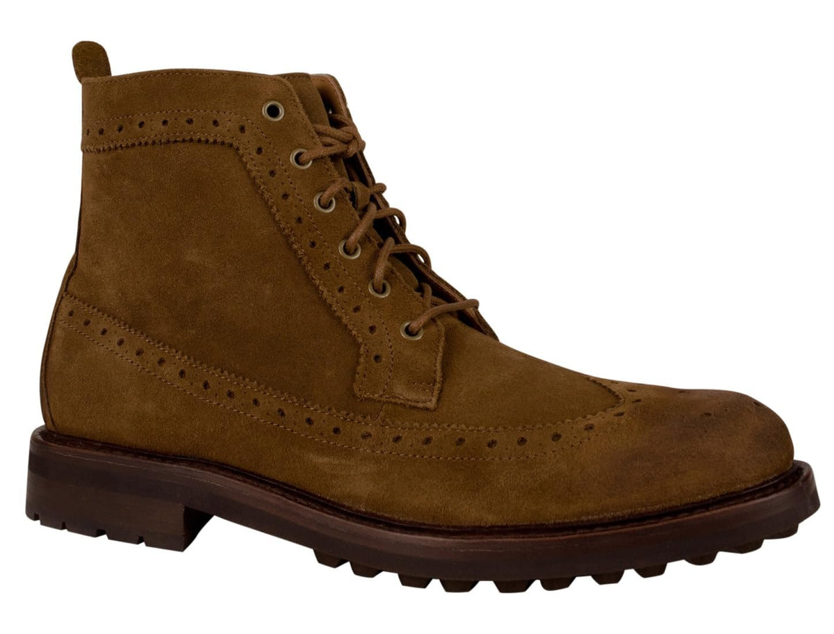 POLO RALPH LAUREN Men's Nickson Sport Suede Oxford Dress Wingtip Boot 10
