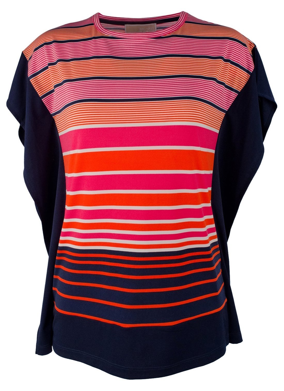 Michael Kors Women's Plus Size Abbey Border Flutter Top M 0X