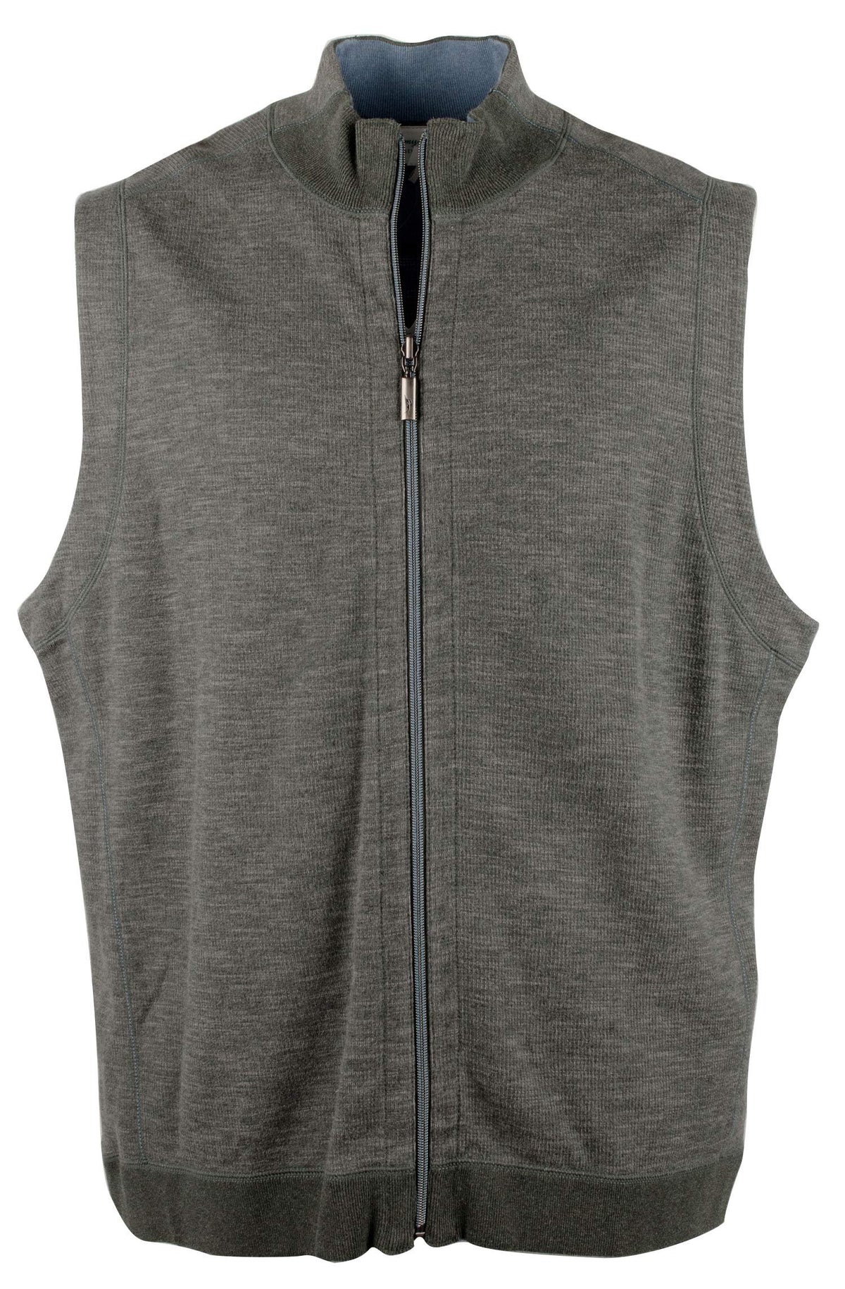 Tommy Bahama Men's Big and Tall New Flipsider Full Zip Reversible Vest-DPH-2XLB