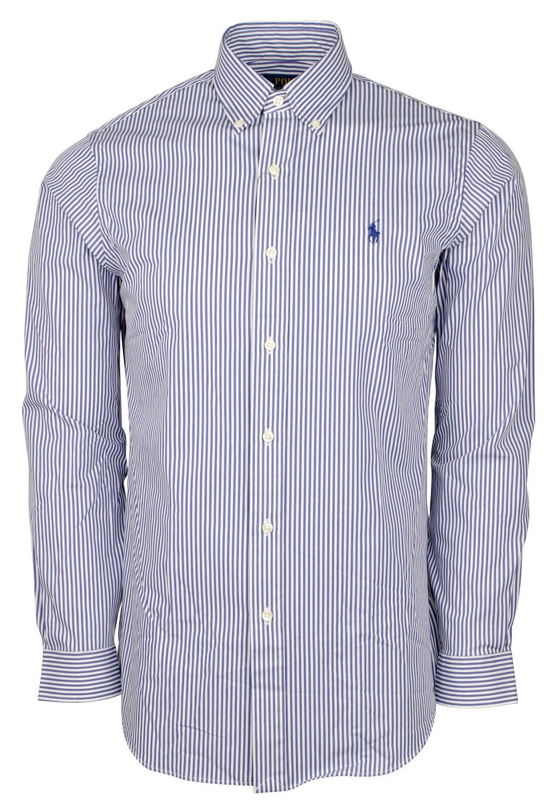 Polo Ralph Lauren Men's Striped Stretch Poplin Long Sleeve Shirt Small