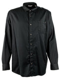 Tommy Bahama Men's Big & Tall Tahitian Twill Button-Up Shirt 3XLT Black