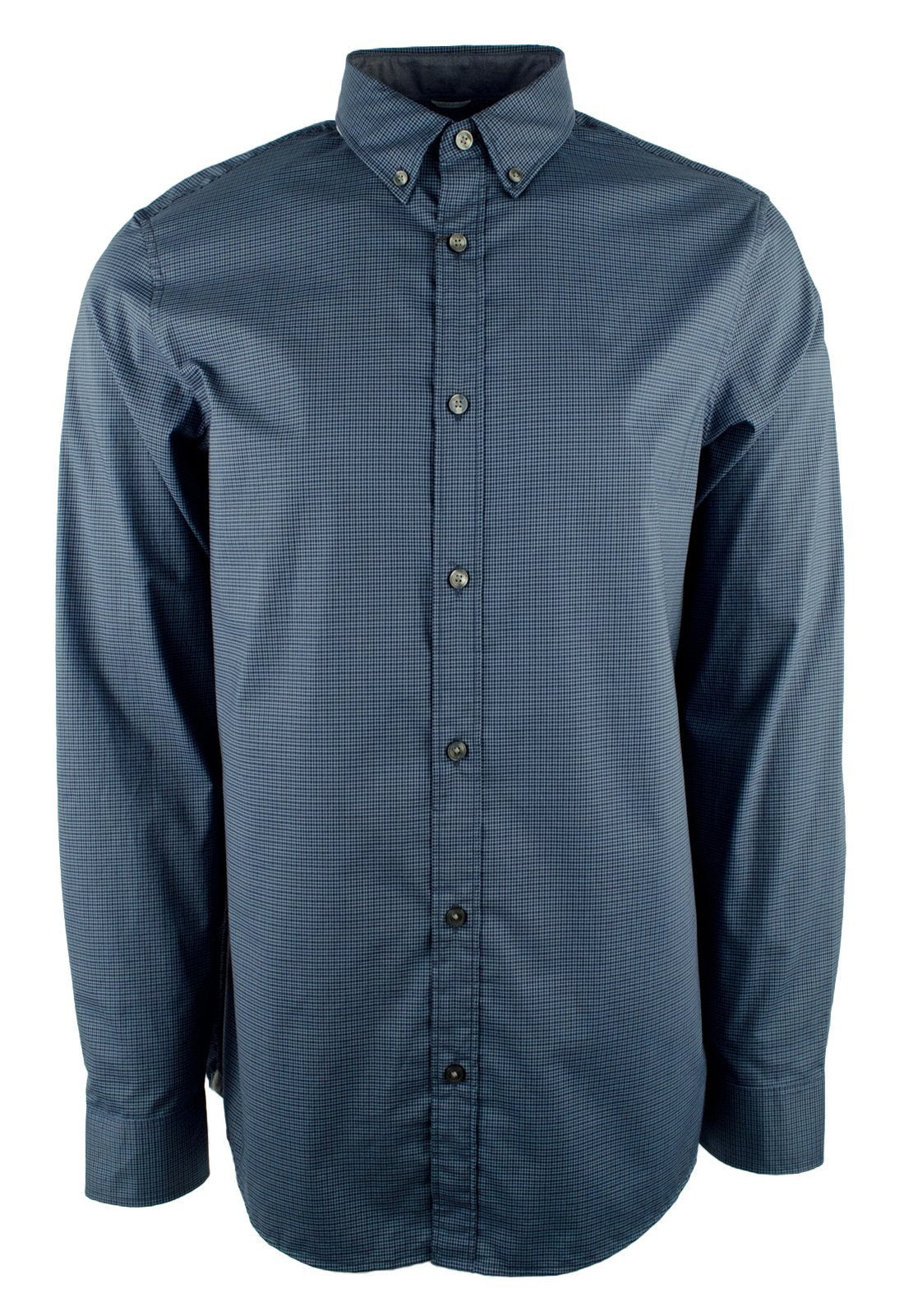 Michael Kors Men's Plaid Long Sleeve Cotton Slim Fit Shirt BG XL