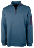 Bugatchi Men's Long Sleeve Quarter Zip Pullover Shirt OBl XX-Large
