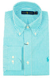 Men's Crisp Poplin Striped Button Down Shirt-BW-BW-16 ½ -32/33