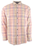 Tommy Bahama Men's Big Tall Coastline  Corduroy Acacia Long Sleeve Plaid Shirt