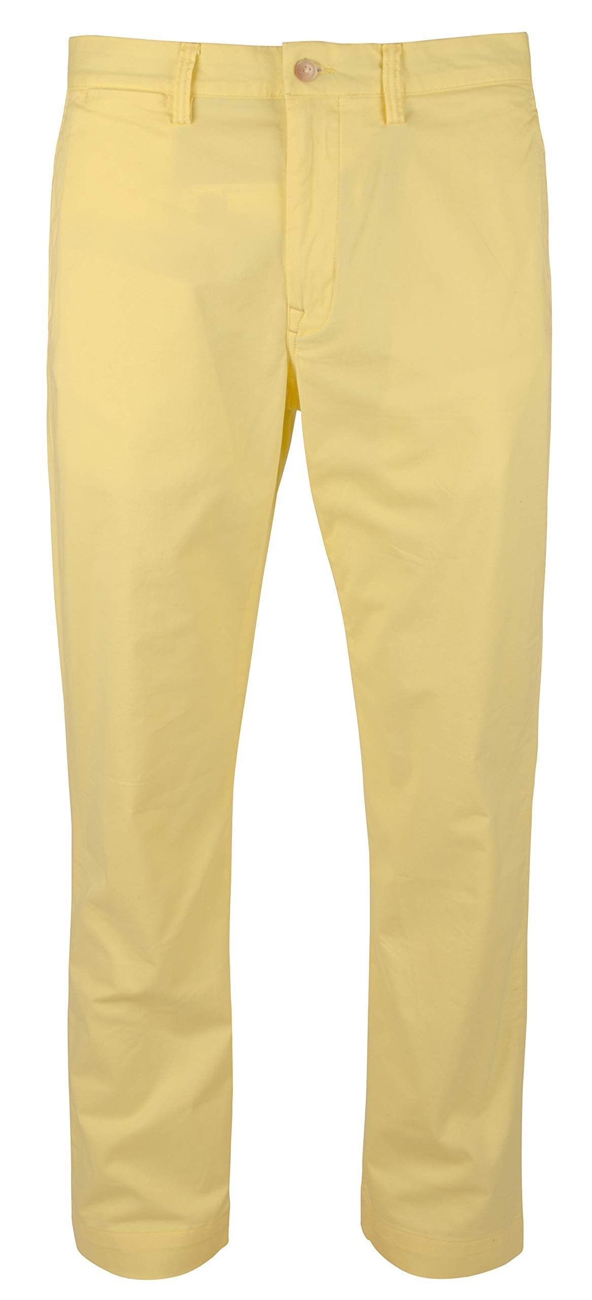 Polo Ralph Lauren Men's Stretch Straight Fit Chino Pants YLW 33WX32L Yellow