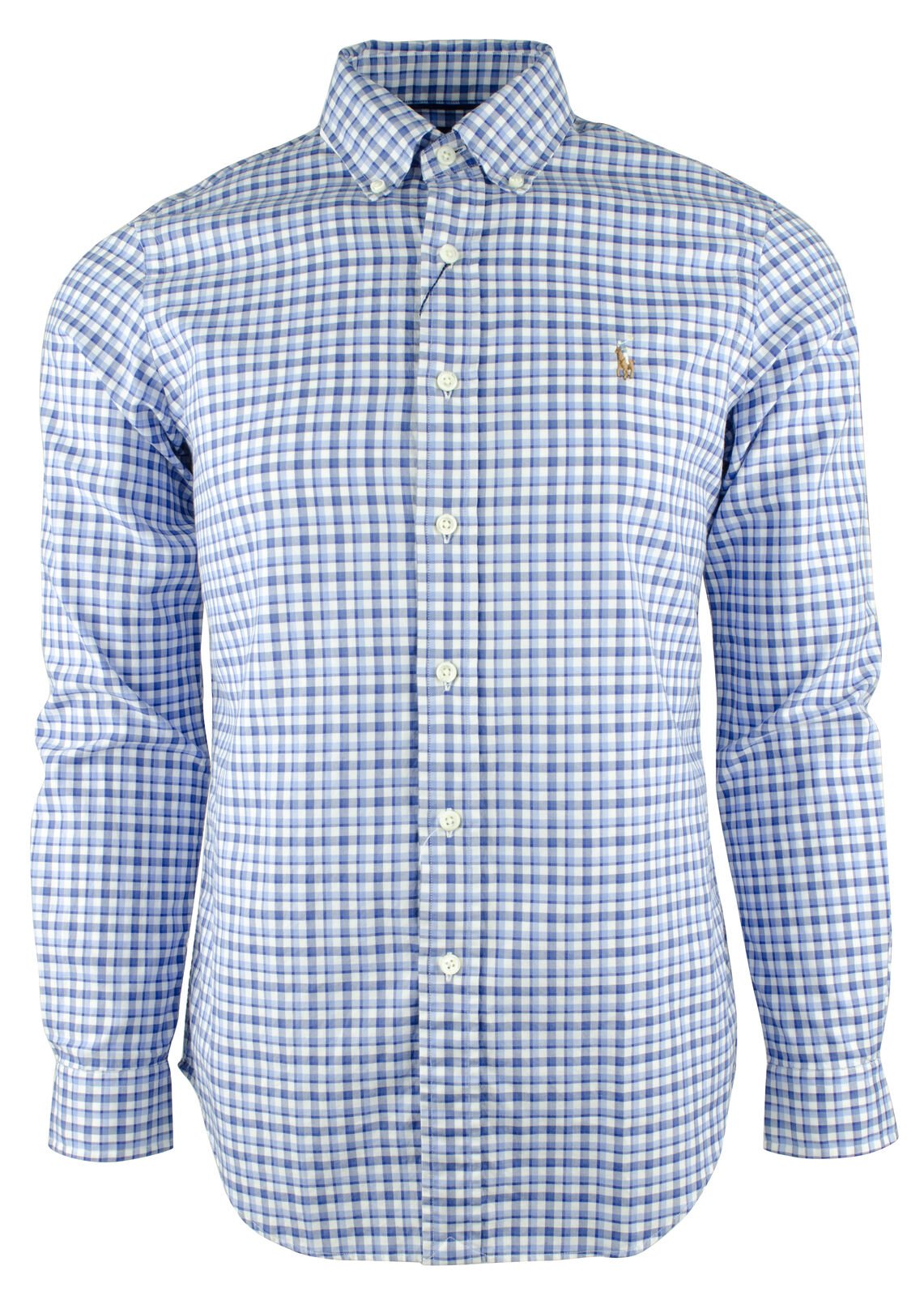 Polo Ralph Lauren Men's Checkered Luxury Oxford Long Sleeve Shirt B S
