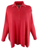 Tommy Bahama Women's Shimmer Bonita Half Zip Long Sleeved Poncho Top TR S/M