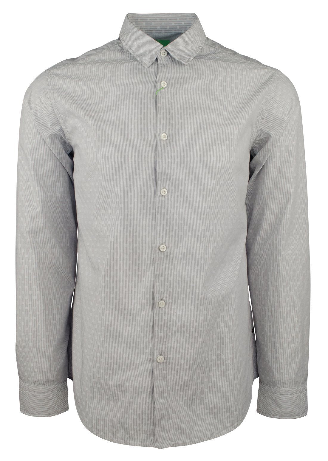 Hugo Boss Men's Green Label C Bustai Geometric Regular Fit Shirt LG M