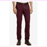 Men's Classic Fit Chino Pants-R-33X30 Red
