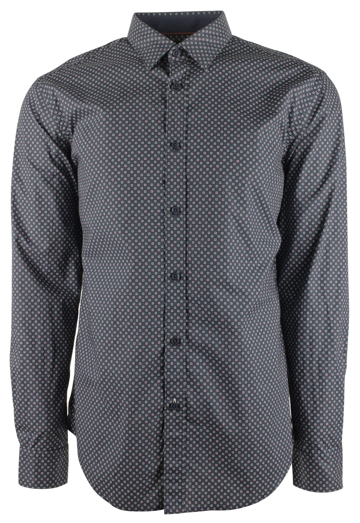 Hugo Boss Men's Big & Tall Ronni Long Sleeve Button Downt Shirt 2XL Dark Blue