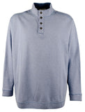 Sudadera reversible Tommy Bahama Flipfield Snap Mock para hombre, talla grande y alta, RHthr 2XB