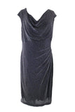 Ralph Lauren Women's Metallic Cowl Neck Dress-BS-20W