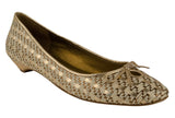 Customer Return Enzo Angiolini Women's Biana Multi Straw Ballet Flats Shoes