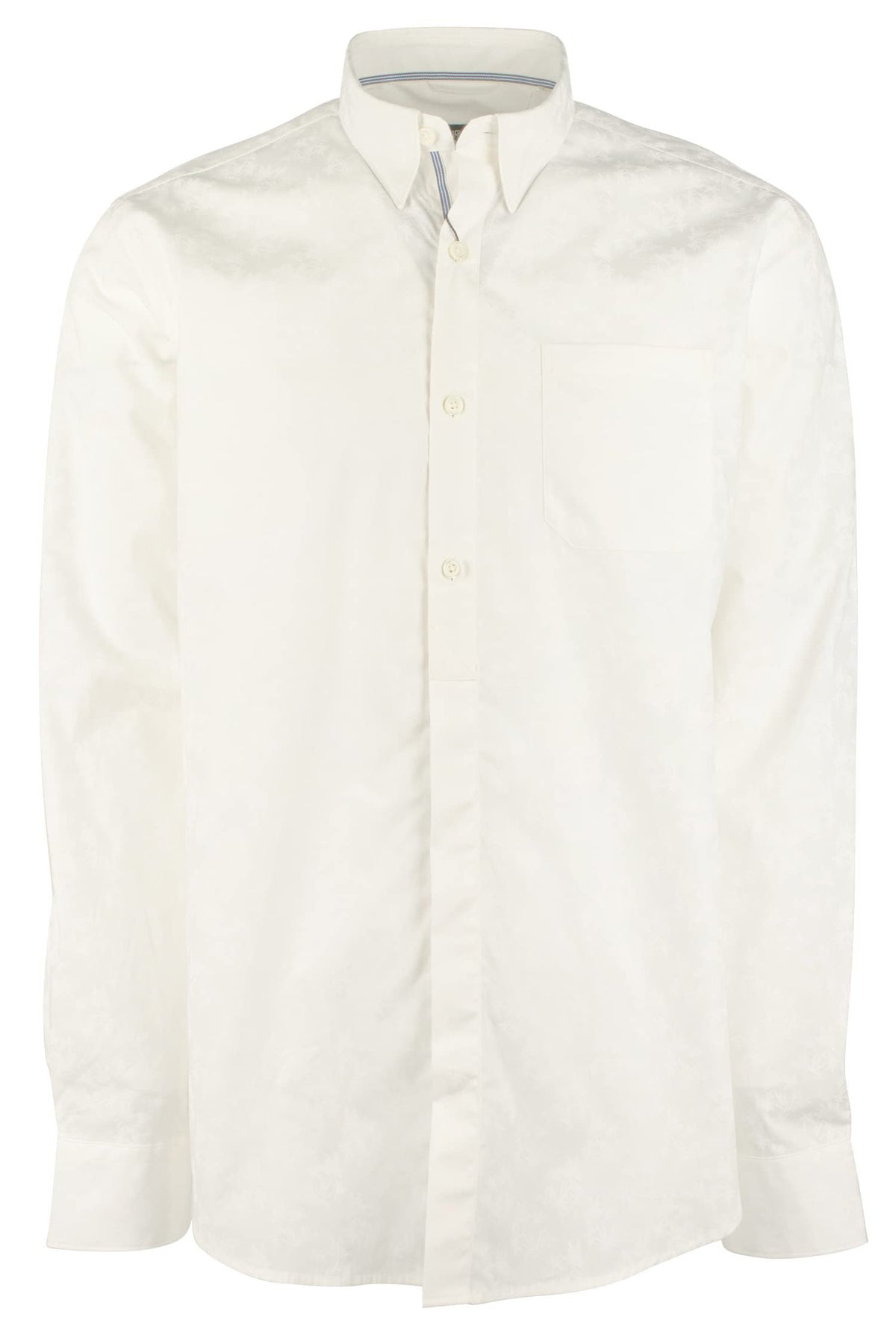 Men's Shaped Fit Long Sleeves Shirt-W-XX-Large White