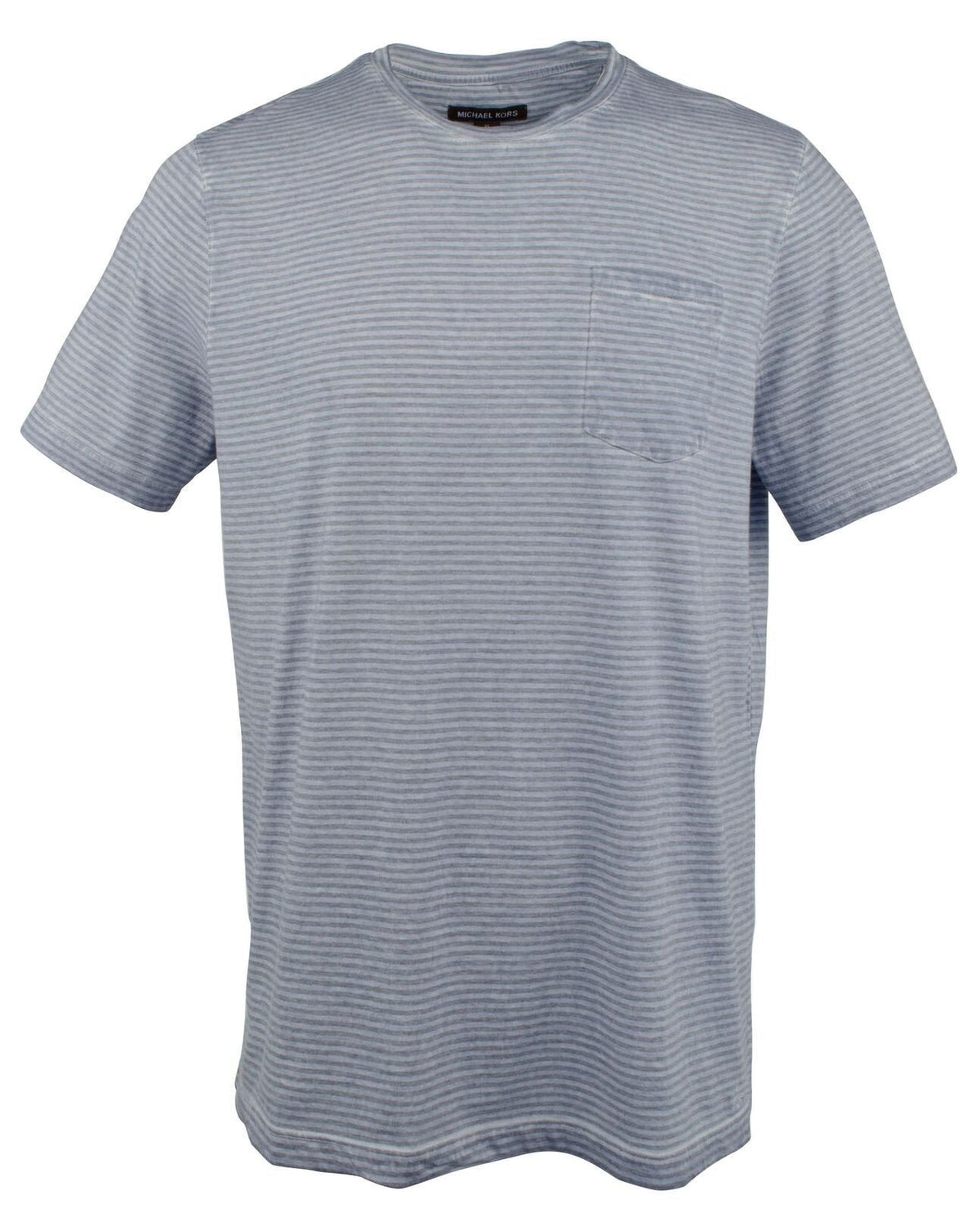 Customer Return Michael Kors Men's Striped Pocket T-Shirt-OB-XL
