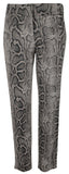 Michael Kors Women's Plus Size Snakeskin Print Stretch Twill Pants