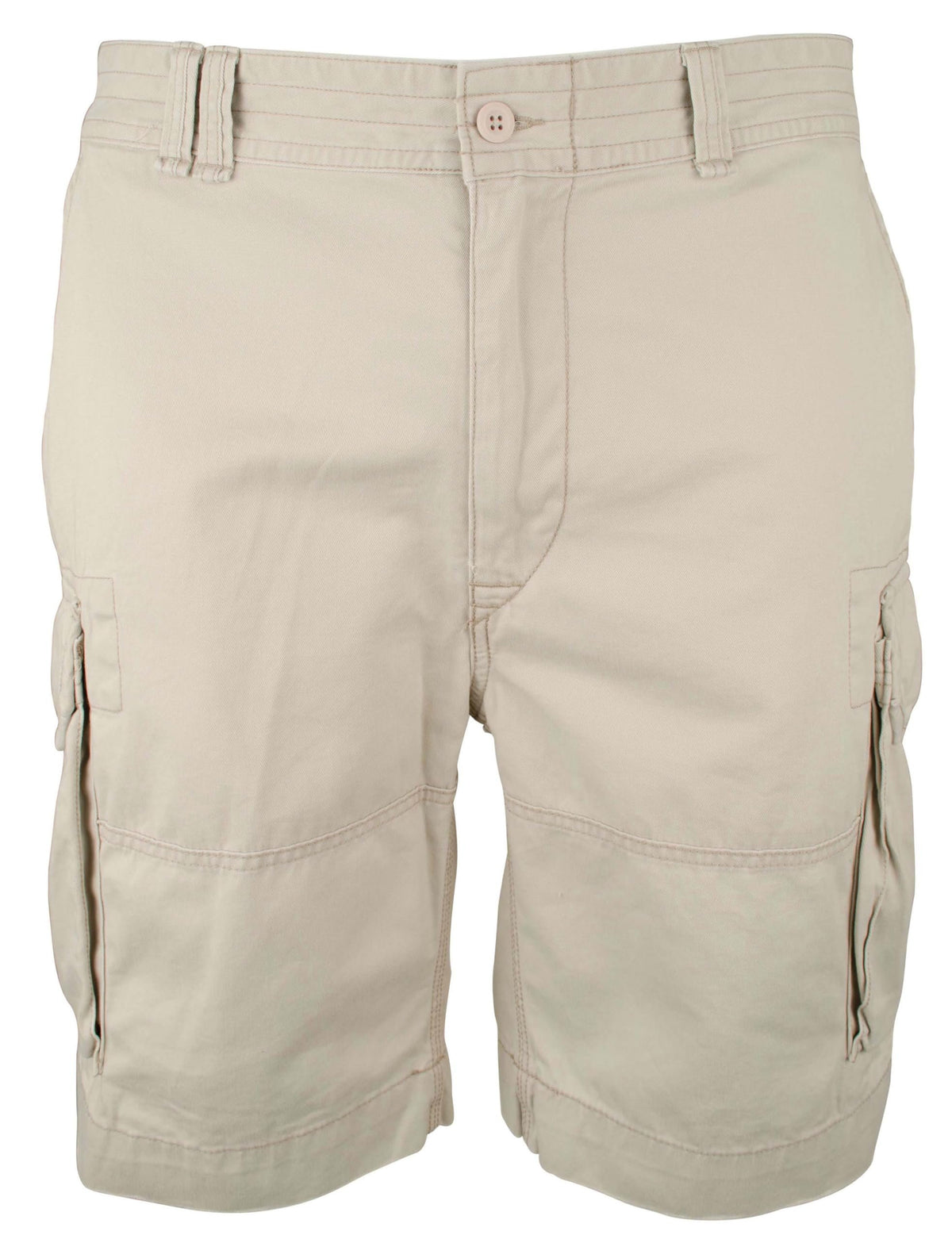 Men's Big & Tall Classic Fit Twill Chino Cargo Shorts Beige 42 Tall