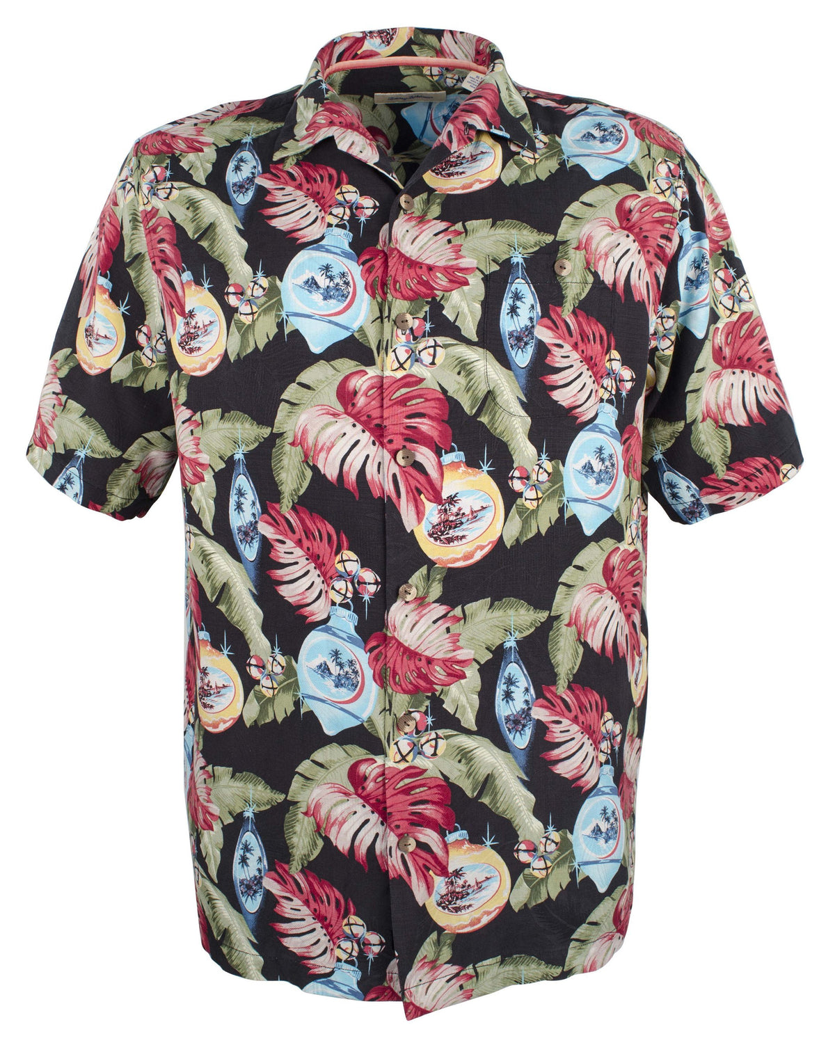 Tommy Bahama Men's Big and Tall with Bells on Camp Short Sleeve Shirt-B-2XT