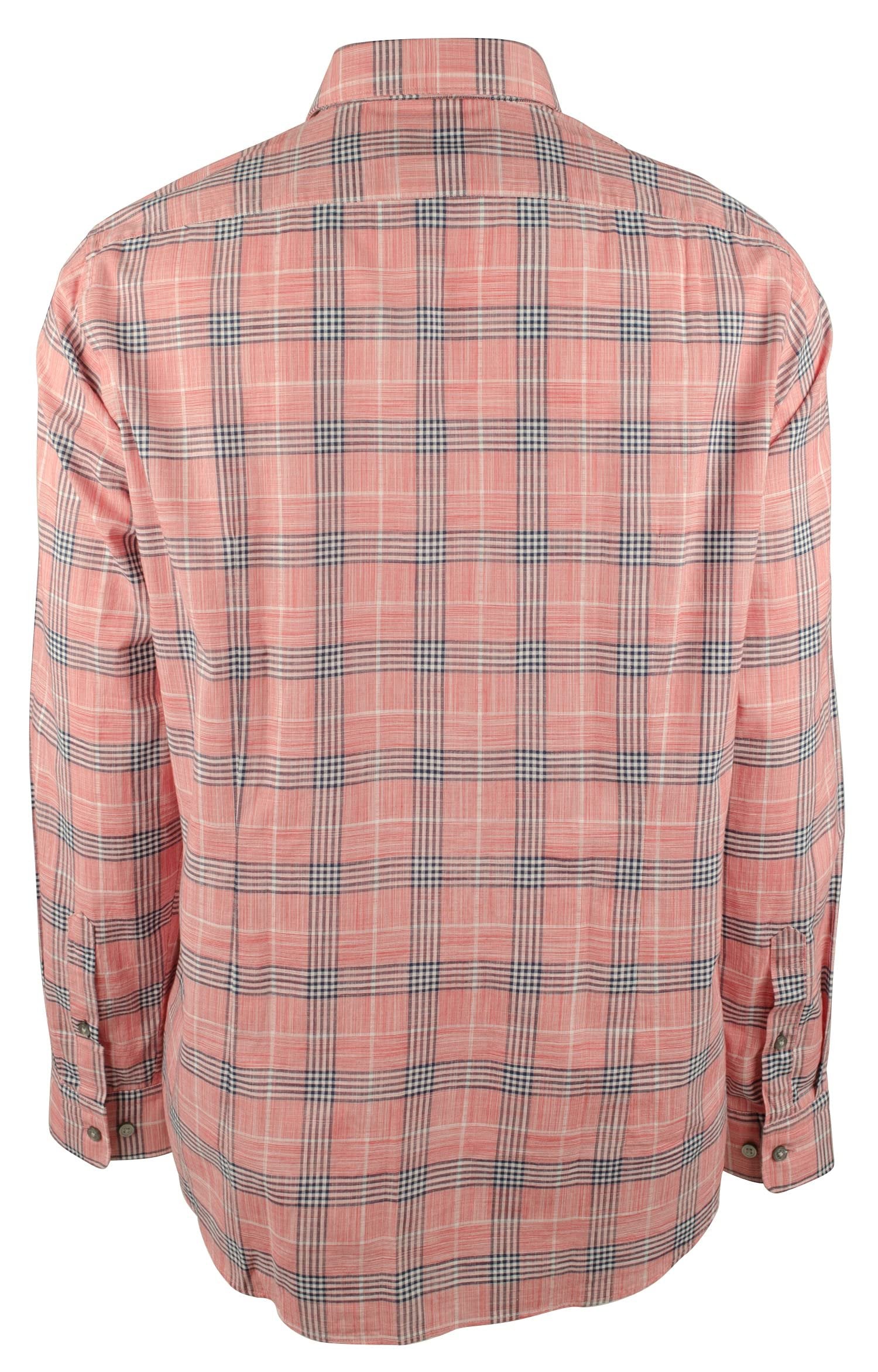 Hugo Boss Men's Lukas Plaid Regular Fit Long Sleeves Shirt-MR-X-Large