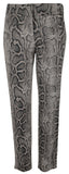 Michael Kors Women's Plus Size Snakeskin Print Stretch Twill Pants