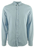 Michael Kors Men's Slim Fit Light Wash Long Sleeve Shirt