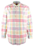 POLO RALPH LAUREN Men's Big & Tall Long Sleeve Plaid Classic Oxford Shirt PnkGrn 4XLT Pink/Green