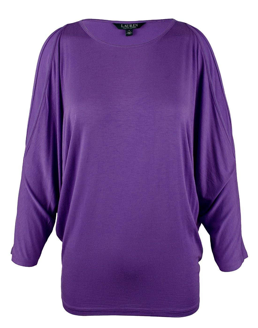 Lauren Ralph Lauren Women's Cutout Shoulder Knit Jersey Top