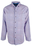 Devolución del cliente Tommy Bahama Camisa de manga larga con cuadros vichy dobles grandes para hombre