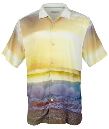 Tommy Bahama Men's Artist Series Veracruz Cay Sunset Break Camp Shirt Small Continental