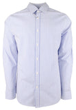 Michael Kors Men's Cotton Blend Stretch Striped Slim Fit Long Sleeve Shirt CBL Large